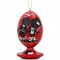 Love Heart and Valentine's Day Kiss in Black Wooden Christmas Ornament